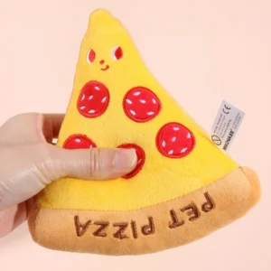 1/2/3pcs, Fun and durable pet toy, resembling a pizza shape, with voice function, pet friendly plush toy